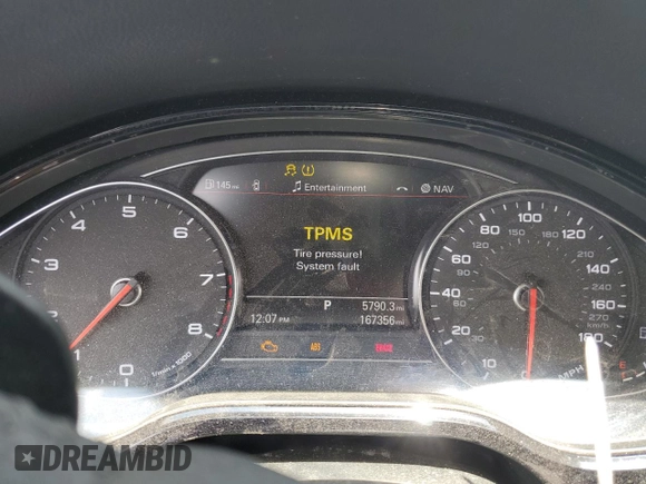 2011 Audi A8 with VIN WAURVAFD2BN004871, listed as a Copart auction lot 55208355 with 167,356 mi miles and Salvage title. Bid and sale history available at DreamBid. Image 9.