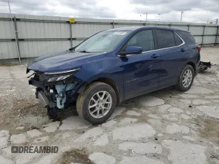 2022 Chevrolet Equinox LT z VIN 3GNAXUEV2NL278850, wystawiony jako Copart lot #53235605 z przebiegiem 36 370 mil mil oraz Szkoda całkowita • Salvage title. Historia ofert i sprzedaży dostępna na DreamBid. Obrazek 1.