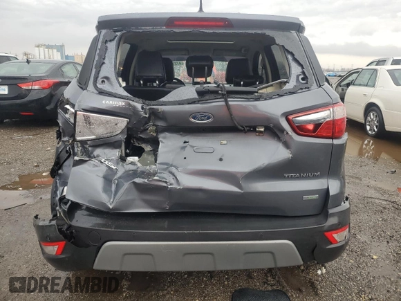 2019 Ford EcoSport Titanium z VIN MAJ3S2KE3KC261318, wystawiony jako Copart lot #47201385 z przebiegiem 71 959 mil mil oraz Szkoda całkowita • Salvage title. Historia ofert i sprzedaży dostępna na DreamBid. Obrazek 6.