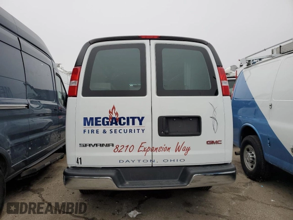 2021 GMC Savana Cargo z VIN 1GTW7AFP7M1247760, wystawiony jako Copart lot #48441295 z przebiegiem 49 586 mil mil oraz Szkoda całkowita • Salvage title. Historia ofert i sprzedaży dostępna na DreamBid. Obrazek 6.