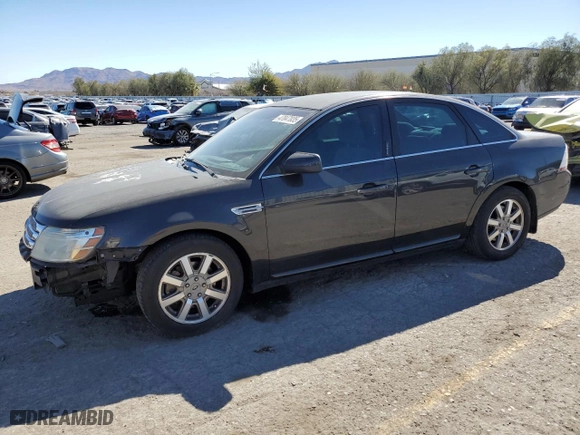 2008 Ford Taurus SEL with VIN 1FAHP24W98G130733, listed as a Copart auction lot 47047835 with 195571 miles and Salvage Title. Bid and sale history available at carsss.com. Image 1.