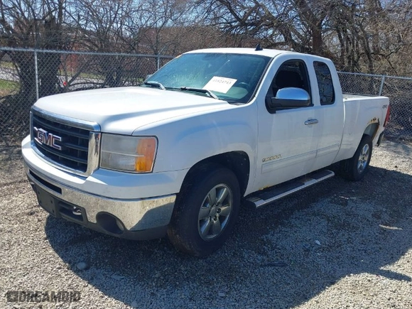 2011 GMC Sierra 1500 SLE with VIN 1GTR2VE38BZ355160, listed as a IAAI auction lot 41824743 with 214,406 mi miles. Bid and sale history available at carsss.com. Image 2.