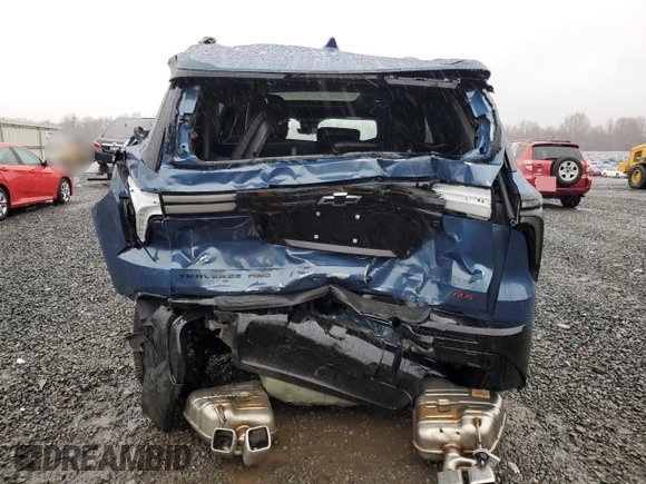 2024 Chevrolet Traverse AWD RS with VIN 1GNEVLKS6RJ159059, listed as a Copart auction lot 80715204 with 6,284 mi miles and Salvage Title. Bid and sale history available at carsss.com. Image 6.