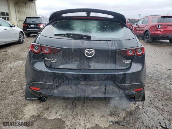 2021 Mazda Mazda3 Hatchback 2.5 Turbo with VIN JM1BPBJY7M1321778, listed as a Copart auction lot 43805605 with 62,249 mi miles and Salvage Title. Bid and sale history available at carsss.com. Image 6.