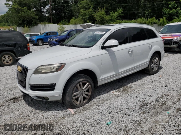 2013 Audi Q7 Premium Plus z VIN WA1LMAFE4DD000523, wystawiony jako Copart lot #60612425 z przebiegiem 190 132 mil mil oraz Czysty tytuł • Clean title. Historia ofert i sprzedaży dostępna na DreamBid. Obrazek 1.