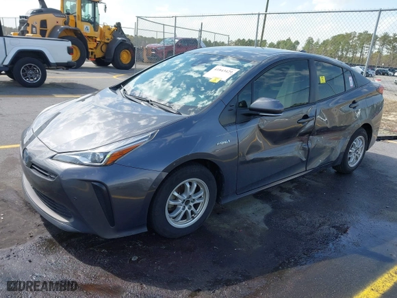 2021 Toyota Prius L Eco with VIN JTDKAMFU4M3134778, listed as a IAAI auction lot 41843429 with 145,757 mi miles. Bid and sale history available at carsss.com. Image 20.