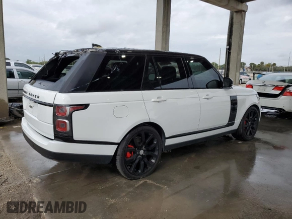 2018 Land Rover Range Rover with VIN SALGR2RV5JA503073, listed as a Copart auction lot 38466314 with 74,366 mi miles and . Bid and sale history available at DreamBid. Image 3.