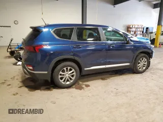 2020 Hyundai Santa Fe SE with VIN 5NMS2CAD4LH180349, listed as a Copart auction lot 50379195 with 34,746 mi miles and Salvage Title. Bid and sale history available at carsss.com. Image 3.