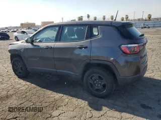 2018 Jeep Compass Sport with VIN 3C4NJDAB2JT479228, listed as a Copart auction lot 52437825 with 74,687 mi miles and Salvage title. Bid and sale history available at DreamBid. Image 2.