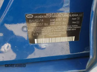 2015 Hyundai Sonata 2.4L Sport with VIN 5NPE34AF8FH099928, listed as a IAAI auction lot 42071898 with 180,440 mi miles. Bid and sale history available at carsss.com. Image 9.
