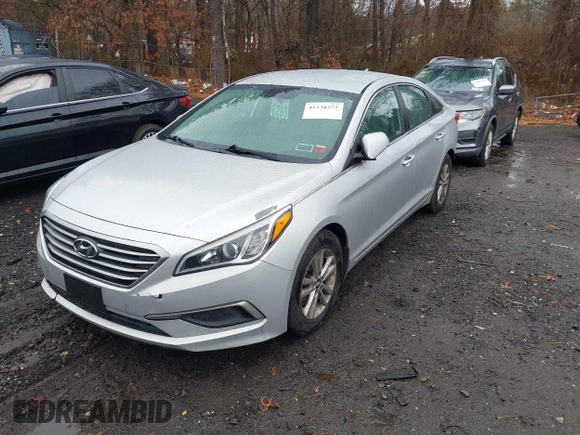 2017 Hyundai Sonata 2.4L with VIN 5NPE24AF0HH586420, listed as a IAAI auction lot 41138272 with 105,590 mi miles and . Bid and sale history available at DreamBid. Image 2.