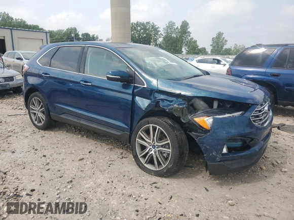 2020 Ford Edge Titanium with VIN 2FMPK4K96LBB49507, listed as a Copart auction lot 59686345 with 41,610 mi miles and Salvage title. Bid and sale history available at DreamBid. Image 4.