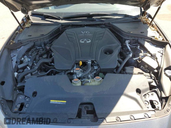 2019 Infiniti Q50 3.0t LUXE with VIN JN1EV7AR7KM552400, listed as a Copart auction lot 53535945 with 24,749 mi miles and Salvage Title. Bid and sale history available at carsss.com. Image 12.