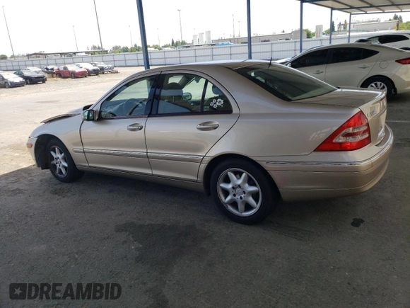 2002 Mercedes-Benz C 230/260/280/320 z VIN WDBRF61J12F232217, wystawiony jako Copart lot #58624275 z przebiegiem 90 495 mil mil oraz Szkoda całkowita • Salvage title. Historia ofert i sprzedaży dostępna na DreamBid. Obrazek 2.