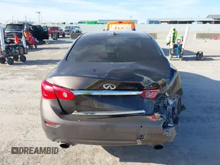 2014 Infiniti Q50 with VIN JN1BV7AP8EM683390, listed as a IAAI auction lot 40941679 with 154,408 mi miles. Bid and sale history available at carsss.com. Image 17.