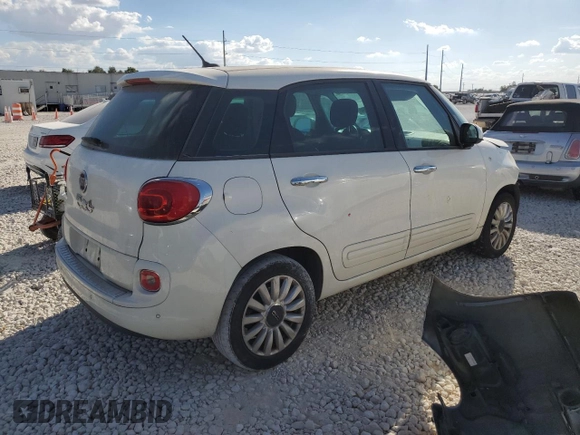 2014 FIAT 500L Easy with VIN ZFBCFABH8EZ018790, listed as a Copart auction lot 77992994 with 156,479 mi miles and Salvage Title. Bid and sale history available at carsss.com. Image 3.