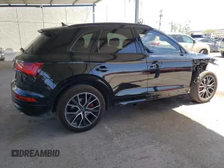 2024 Audi SQ5 Prestige with VIN WA1C4AFY7R2047297, listed as a Copart auction lot 60593104 with 7,400 mi miles and Salvage Title. Bid and sale history available at DreamBid. Image 3.