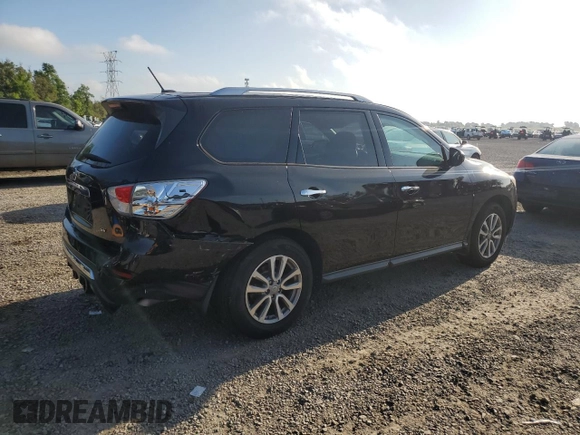 2015 Nissan Pathfinder SV with VIN 5N1AR2MN2FC626602, listed as a Copart auction lot 51052895 with 116,712 mi miles and Salvage title. Bid and sale history available at DreamBid. Image 3.