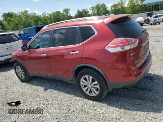 2015 Nissan Rogue SV with VIN KNMAT2MT9FP557680, listed as a Copart auction lot 53566195 with 72,907 mi miles and Salvage Title. Bid and sale history available at DreamBid. Image 2.