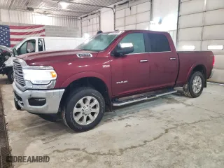 2022 Ram 2500 Laramie with VIN 3C6UR5FJ1NG122459, listed as a Copart auction lot 84932064 with 37,430 mi miles and Salvage Title. Bid and sale history available at carsss.com. Image 1.