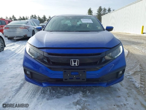 2021 Honda Civic Sedan Sport with VIN 2HGFC2F87MH547568, listed as a IAAI auction lot 41490333 with 20,089 mi miles. Bid and sale history available at carsss.com. Image 12.