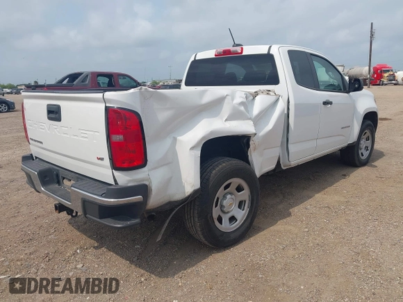 2021 Chevrolet Colorado 2WD Work Truck with VIN 1GCHSBENXM1139792, listed as a IAAI auction lot 42306216 with 78,275 mi miles and . Bid and sale history available at DreamBid. Image 4.