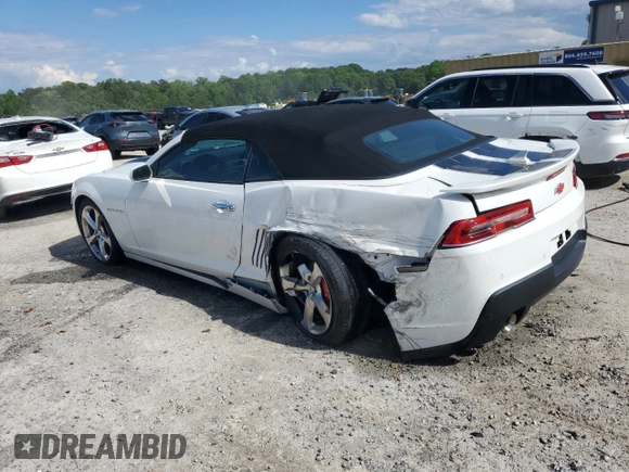 2015 Chevrolet Camaro LT z VIN 2G1FF3D30F9270741, wystawiony jako Copart lot #56735745 z przebiegiem 95 354 mil mil oraz Czysty tytuł • Clean title. Historia ofert i sprzedaży dostępna na DreamBid. Obrazek 2.