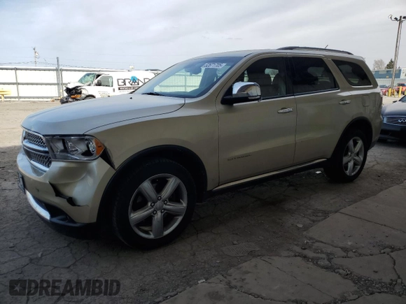 2012 Dodge Durango Citadel with VIN 1C4SDJET2CC181286, listed as a Copart auction lot 52671705 with 214,895 mi miles and Salvage title. Bid and sale history available at DreamBid. Image 1.