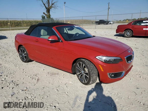 2016 BMW 2 Series 228i xDrive with VIN WBA1L9C54GV325722, listed as a Copart auction lot 71993534 with 117,467 mi miles and Salvage Title. Bid and sale history available at carsss.com. Image 4.