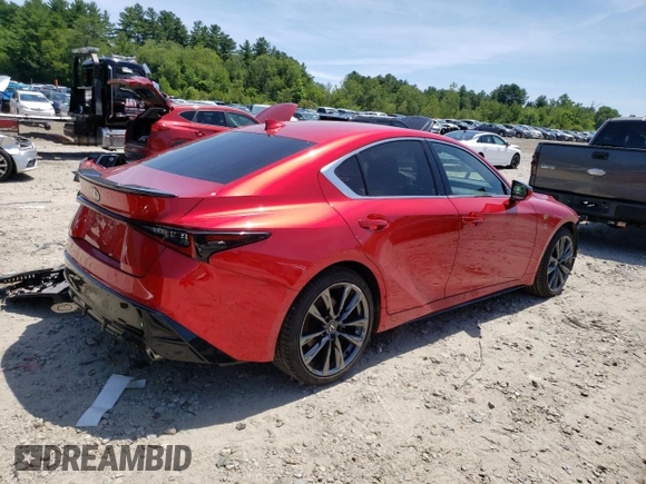 2023 Lexus IS with VIN JTHGZ1E2XP5029098, listed as a Copart auction lot 60492824 with 8,314 mi miles and Salvage Title. Bid and sale history available at carsss.com. Image 3.