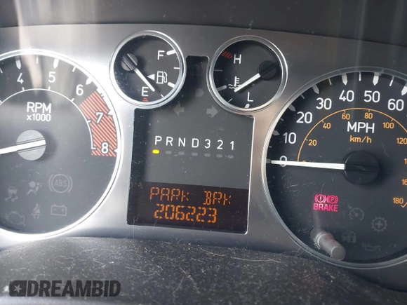 2006 Hummer H3 with VIN 5GTDN136268192985, listed as a IAAI auction lot 42211862 with 206,223 mi miles and . Bid and sale history available at DreamBid. Image 7.