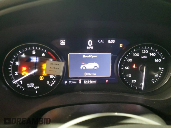 2020 Cadillac XT4 AWD Premium Luxury with VIN 1GYFZDR40LF055380, listed as a Copart auction lot 43933755 with 54,646 mi miles and Salvage Title. Bid and sale history available at DreamBid. Image 9.