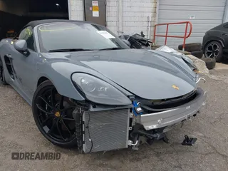 2023 Porsche 718 Spyder with VIN WP0CC2A83PS222034, listed as a IAAI auction lot 41222380 with 5,932 mi miles and . Bid and sale history available at DreamBid. Image 21.