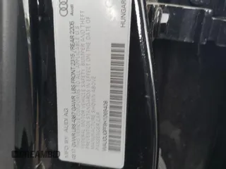 2017 Audi A3 Sedan Premium Plus with VIN WAUGUGFF9H1069408, listed as a Copart auction lot 56938504 with 37,025 mi miles and Salvage Title. Bid and sale history available at carsss.com. Image 12.