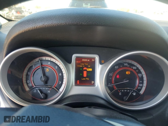 2016 Dodge Journey SXT with VIN 3C4PDCBG7GT137108, listed as a Copart auction lot 46713305 with 93,356 mi miles and Salvage Title. Bid and sale history available at carsss.com. Image 9.