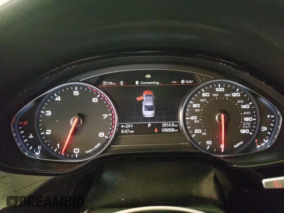 2014 Audi A8 4.0T with VIN WAUR2AFD8EN006198, listed as a Copart auction lot 85272544 with 105,058 mi miles and Salvage Title. Bid and sale history available at DreamBid. Image 9.