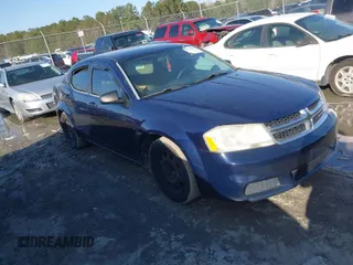 2013 Dodge Avenger SE with VIN 1C3CDZAB1DN544719, listed as a IAAI auction lot 41732090 with 205,536 mi miles and . Bid and sale history available at DreamBid. Image 1.