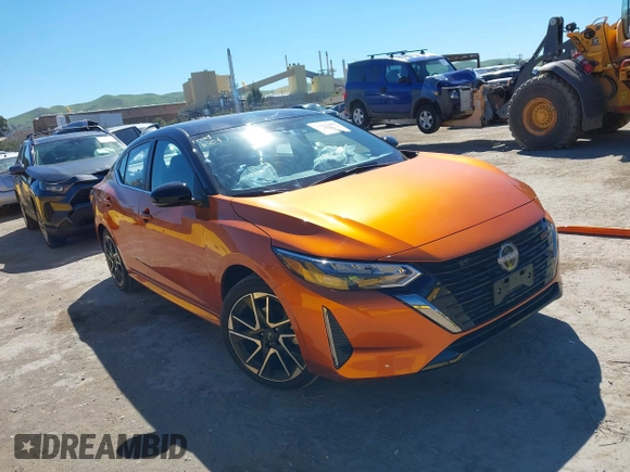 2025 Nissan Sentra SR with VIN 3N1AB8DV0SY261305, listed as a IAAI auction lot 41867301 with 2,852 mi miles and . Bid and sale history available at DreamBid. Image 1.