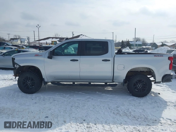2020 Chevrolet Silverado 1500 Custom Trail Boss with VIN 3GCPYCEF7LG429531, listed as a IAAI auction lot 41555408 with 44,296 mi miles and . Bid and sale history available at DreamBid. Image 15.