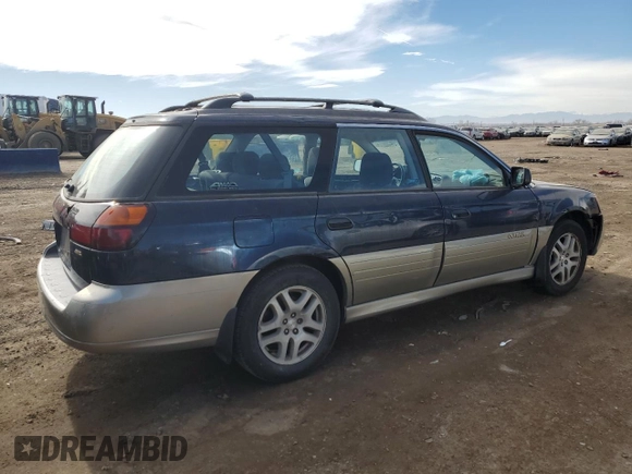2000 Subaru Legacy Outback with VIN 4S3BH6750Y6616991, listed as a Copart auction lot 43860405 with 206,287 mi miles and Salvage title. Bid and sale history available at DreamBid. Image 3.
