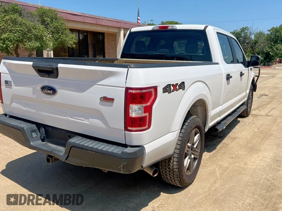2018 Ford F-150 XL with VIN 1FTFW1EG1JKF37681, listed as a Copart auction lot 61414165 with 152,835 mi miles and Clean title. Bid and sale history available at DreamBid. Image 4.