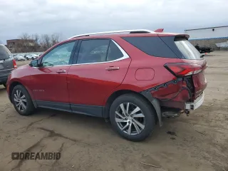 2022 Chevrolet Equinox Premier z VIN 3GNAXXEV3NS106575, wystawiony jako Copart lot #47124345 z przebiegiem 44 737 mil mil oraz Szkoda całkowita • Salvage title. Historia ofert i sprzedaży dostępna na DreamBid. Obrazek 2.