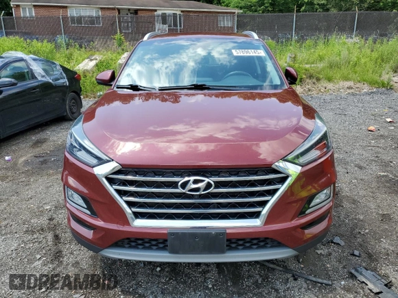 2019 Hyundai Tucson Limited with VIN KM8J3CAL9KU973231, listed as a Copart auction lot 57896145 with 101,853 mi miles and Salvage title. Bid and sale history available at DreamBid. Image 5.