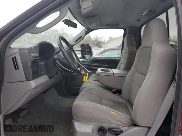 2005 Ford F-250 XL with VIN 1FTNF215X5EC40810, listed as a Copart auction lot 88820065 with 90,013 mi miles and Salvage Title. Bid and sale history available at DreamBid. Image 7.