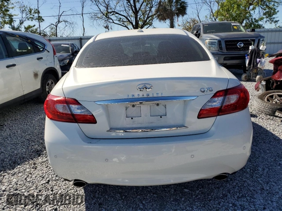 2014 Infiniti M37 with VIN JN1BY1AP3EM260267, listed as a Copart auction lot 47664255 with 61,689 mi miles and Salvage Title. Bid and sale history available at carsss.com. Image 6.