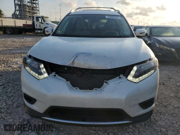 2016 Nissan Rogue SV with VIN KNMAT2MT8GP713774, listed as a Copart auction lot 53908685 with 98,192 mi miles and Salvage Title. Bid and sale history available at DreamBid. Image 5.