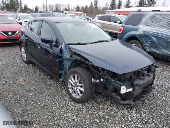 2016 Mazda Mazda3 i Grand Touring with VIN JM1BM1N73G1337274, listed as a IAAI auction lot 41851662 with 44,160 mi miles. Bid and sale history available at carsss.com. Image 1.