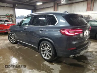 2021 BMW X5 xDrive40i with VIN 5UXCR6C00M9G00599, listed as a Copart auction lot 51536795 with 55,422 mi miles and Salvage title. Bid and sale history available at DreamBid. Image 2.