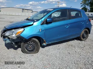 2021 Mitsubishi Mirage ES z VIN ML32AUHJXMH011429, wystawiony jako Copart lot #55936305 z przebiegiem 63 079 mil mil oraz Szkoda całkowita • Salvage title. Historia ofert i sprzedaży dostępna na DreamBid. Obrazek 1.