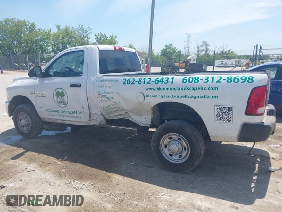 2018 Ram 2500 Tradesman with VIN 3C6LR5AT1JG142094, listed as a IAAI auction lot 42524458 with 201,706 mi miles and . Bid and sale history available at DreamBid. Image 3.